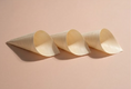 Load image into Gallery viewer, Natural Aspen Wood Wedding Confetti Cones (50 cones per set)
